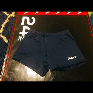 Ascics Spandex Volleyball Short. Navy Blue